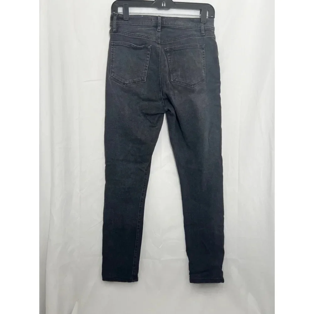 Loft High Waist Skinny Black Jeans Size 4/27‎ Slim Pockets Womens